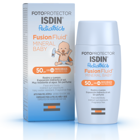ISDIN FOTOPROTECTOR Pediatrics MINERAL BABY Sunscreen mineral product for babies SPF50 50ml