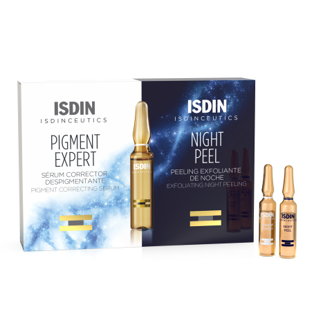 ISDIN PROMO PIGMENT EXPERT Depigmenting serum 10x2ml + NIGHT PEEL Exfoliating night peeling 10x2ml