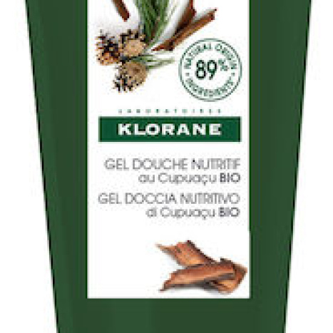 KLORANE Подхранваш душ-гел с органично купуасу аромат кора от кедър 200ml