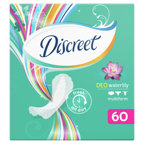 DISCREET DEO waterlily multiform daily sanitary pads x 60