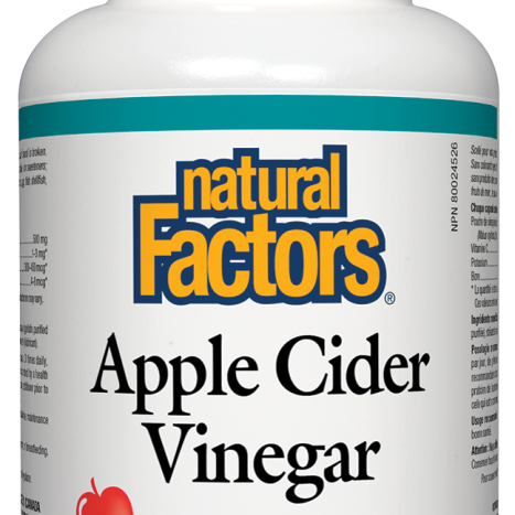 NATURAL FACTORS APPLE CIDER VINEGAR Apple cider vinegar 500mg x 90 caps