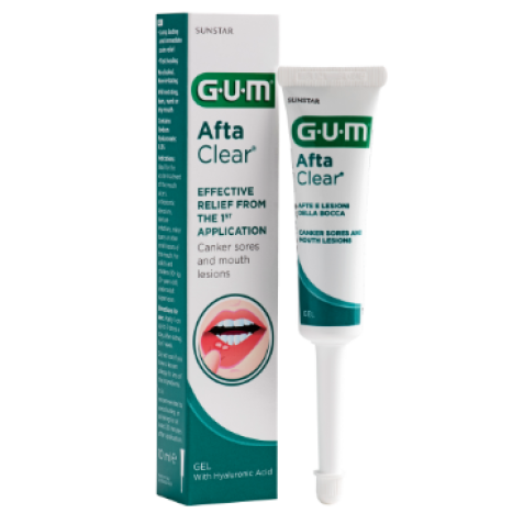 GUM AFTA CLEAR gel for canker sores 10ml