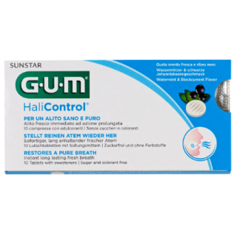 GUM HALICONTROL таблетки за смучене срещу лош дъх x 10