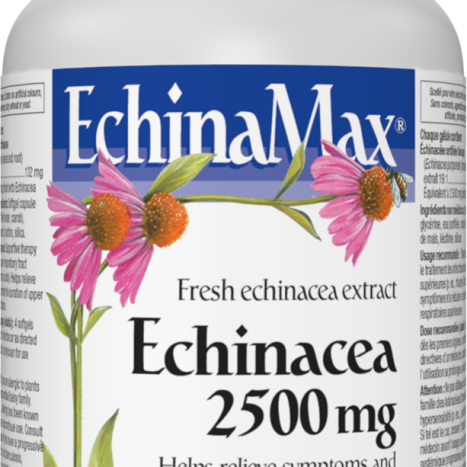 WEBBER NATURALS ECHINA MAX Echinacea extract 2500mg x 60 softgel caps