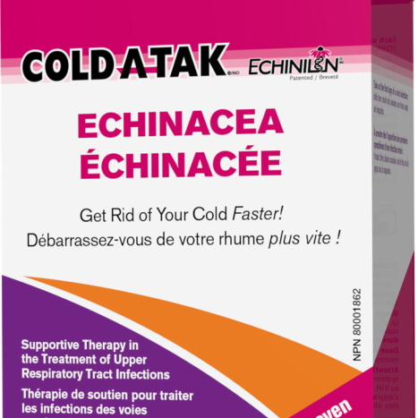 WEBBER NATURALS COLD ATAK ECHINACEA for colds and flu x 60 softgels