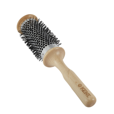 KENT Pure Flow, Hair brush LPF6, wooden, round with ceramic core