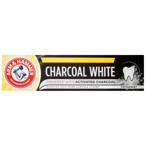 ARM & HAMMER CHARCOAL WHITE whitening toothpaste with activated charcoal 75ml