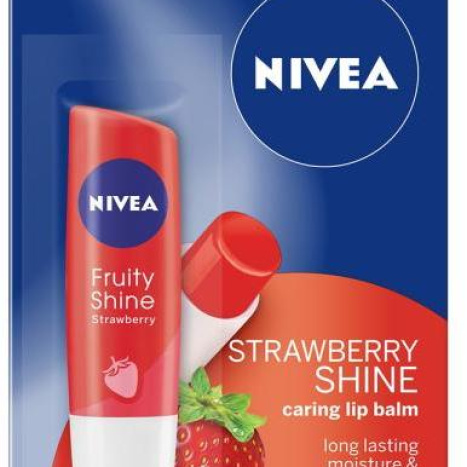 NIVEA балсам за устни Strawberry shine ягода 4.8g