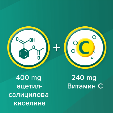 ASPIRIN + C Bayer 400mg/240mg x 20 eff tabl