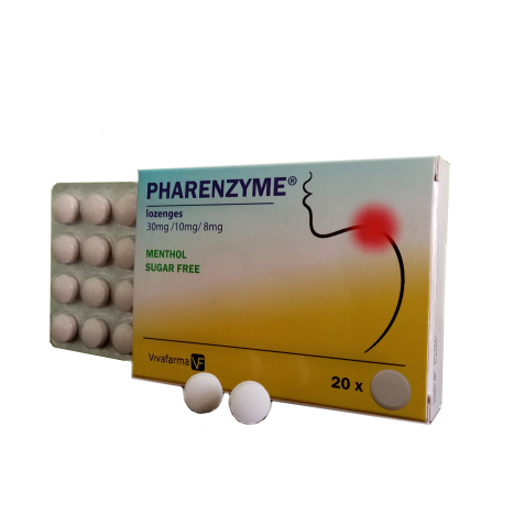 PHARENZYME menthol without sugar x 20 tabl