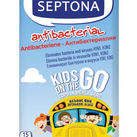 SEPTONA KIDS Antibacterial wet wipes for children x 15