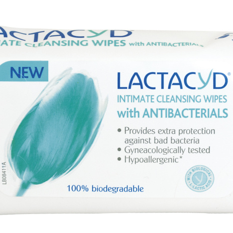 LACTACYD intimate wipes antibacterial x 15