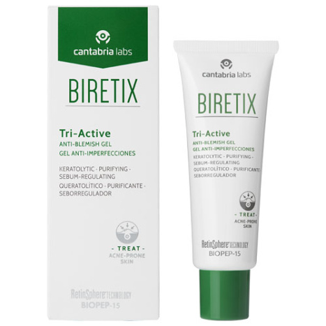 BIRETIX TRI-ACTIVE гел за лице за кожа с упорити несъвършенства 50ml