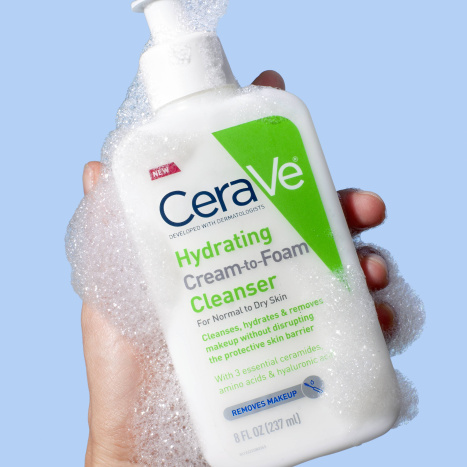 CERAVE washing cream foam, face and body 236ml