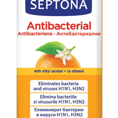 SEPTONA antibacterial wet wipes orange blossom x 15