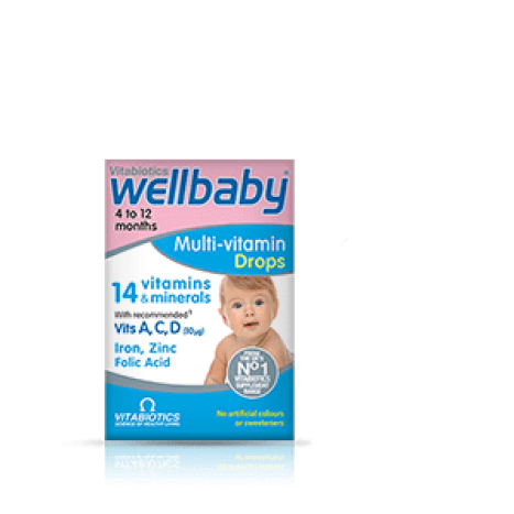 VITABIOTICS WELLBABY капки за бебета 30ml