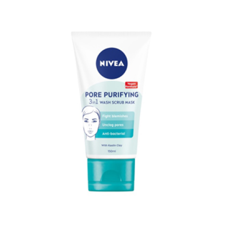 NIVEA Pore Purifying 3-в-1 Гел ексфолиант маска 150 ml