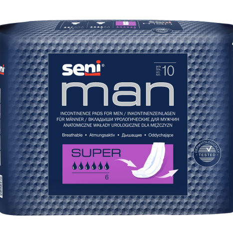 SENI MAN SUPER Urological Pads for men x 10 3121