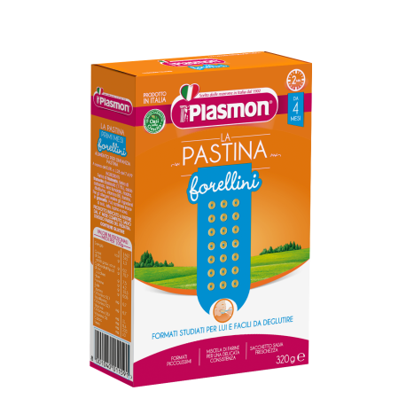 PLASMON Baby Pasta Circles (FORELLINI), 4+m 320g 3220