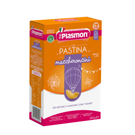 PLASMON Baby Pasta Macaroni 10m+ 340g 3227