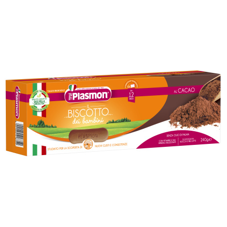 PLASMON Biscuits for children with cocoa 12m+ 240g 3343