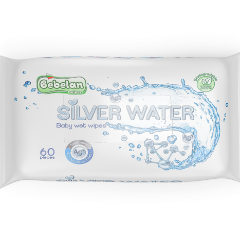 BEBELAN Baby Wet Wipes with Silver Water x 60