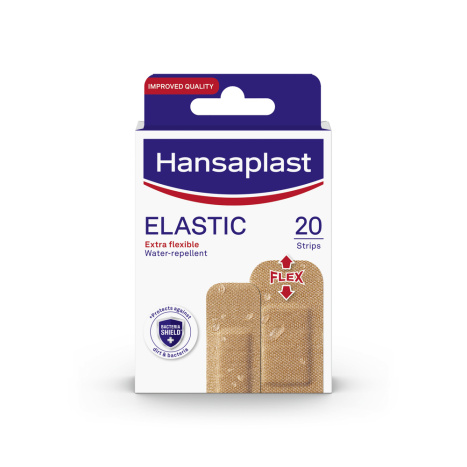 HANSAPLAST ELASTIC-Еластични текстилни пластири x 20