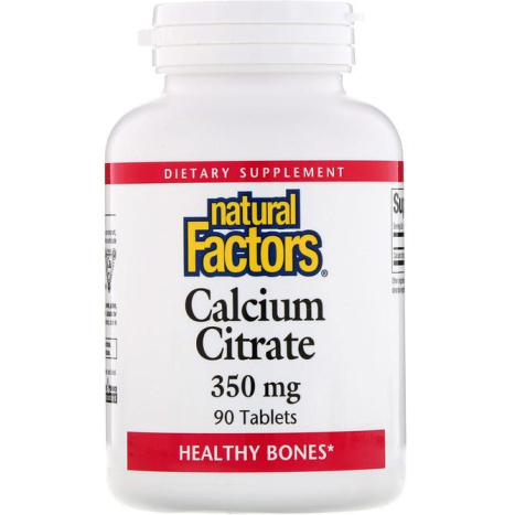 NATURAL FACTORS Calcium Factor + 350mg x 90 tabl