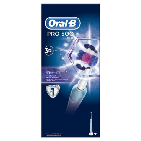 ORAL-B PRO 500 BRAUN 3D WHITE D16 electric toothbrush