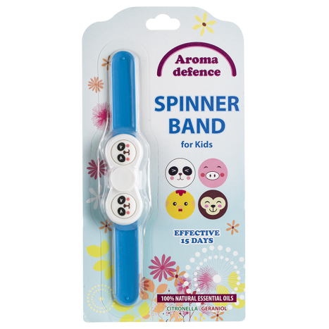 AROMA DEFENSE Spinner bracelet for CHILDREN with the aroma of Citronella and Geraniol