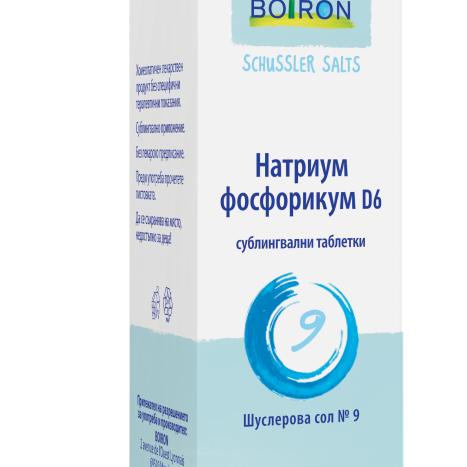 BOIRON SCHUESSLER SALTS 9 Natrium phosphoricum D6 x 80 tabl