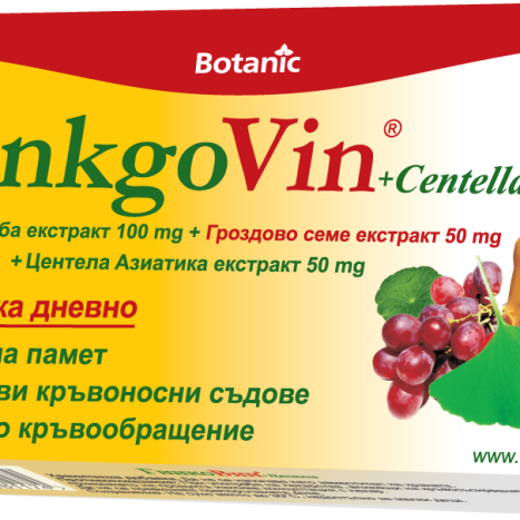 GINKGO VIN+CENTELLA for memory and concentration x 30 tabl