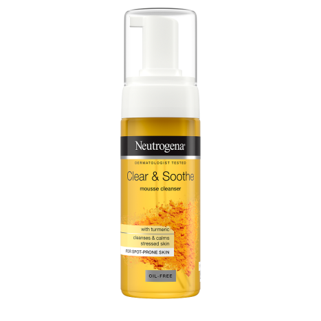 NEUTROGENA CLEAR & SOOTHE cleansing and soothing foam with turmeric 150ml