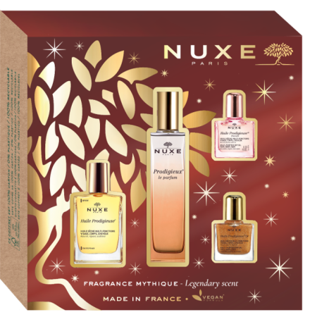 NUXE PROMO PRODIGIEUX perfume 50ml+dry oil 30ml+floral dry oil 10ml+particle oil 10ml