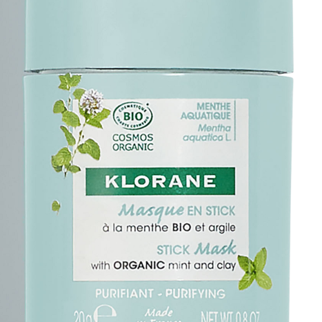 KLORANE stick mask with organic water mint and clay 25g