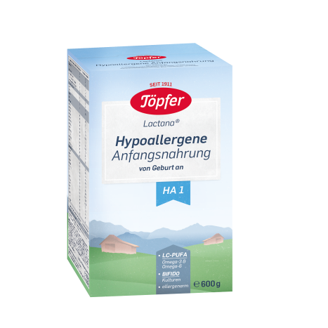 TOPFER LACTANA HA 1 Organic hypoallergenic milk 0+m 600g