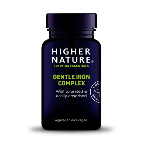 HIGHER NATURE GENTLE IRON COMPLEX for good tone and energy x 60 caps