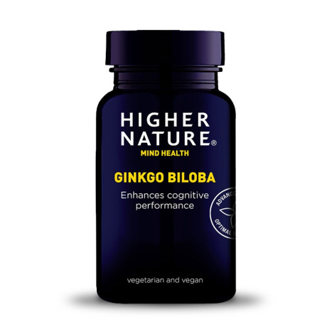 HIGHER NATURE GINKGO BILOBA 120mg for good memory and dewiness x 90 tabl