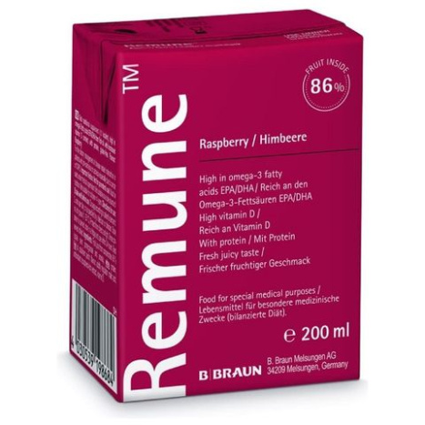 REMUNE food for special medical purposes raspberry 200 ml