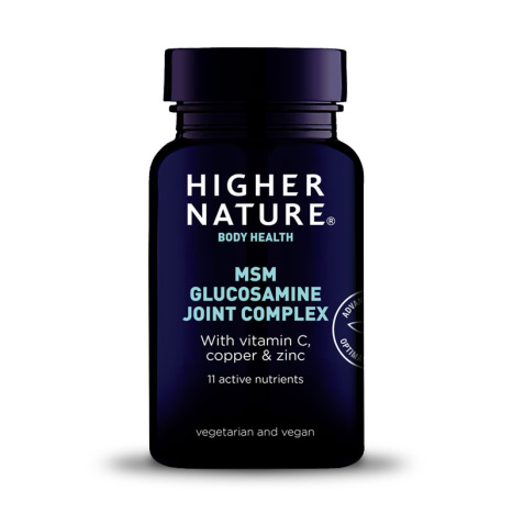 HIGHER NATURE MSM Glucosamine Joint Complex for healthy bones and joints x 90 tabl