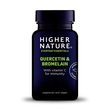 HIGHER NATURE QERCETINE and BROMELAIN for strong immunity x 60 tabl