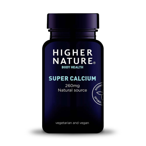 HIGHER NATURE SUPER CALCIUM 260 mg for healthy bones and teeth x 90 caps