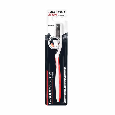 ASTERA PARODONT ACTIVE CHARCOAL toothbrush with active charcoal