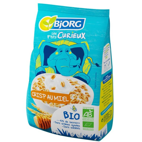 BJORG Био зърнена закуска за деца с мед 220g
