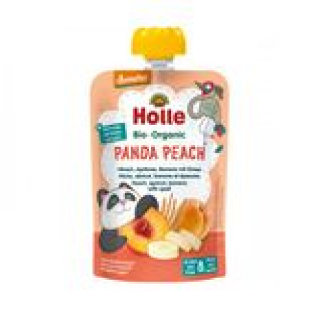 HOLLE Organic pouch puree peach, apricot, banana and spelled 100g