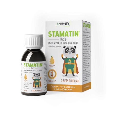 STAMATIN Kids имуностимулант за деца с вкус на круша 100ml