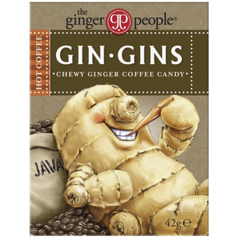 GINGER PEOPLE Chewy candy with ginger and coffee 42g