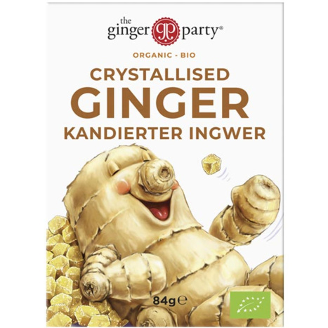 GINGER PEOPLE Organic candied ginger in cubes 84g