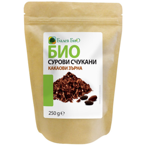 BALEV BIO Био зърна какаови сурови счукани 250g
