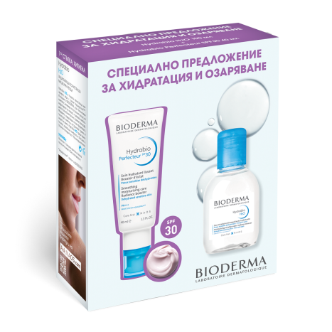 BIODERMA PROMO HYDRABIO PERFECTEUR SPF30 cream 40ml+ H2O micellar water 100ml